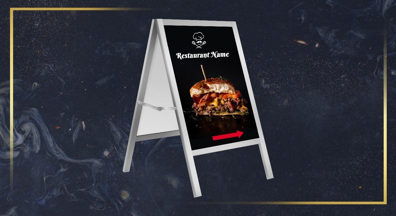 Custom A-Frames Signs 2 Restaurant Signage Printing in Edmonton