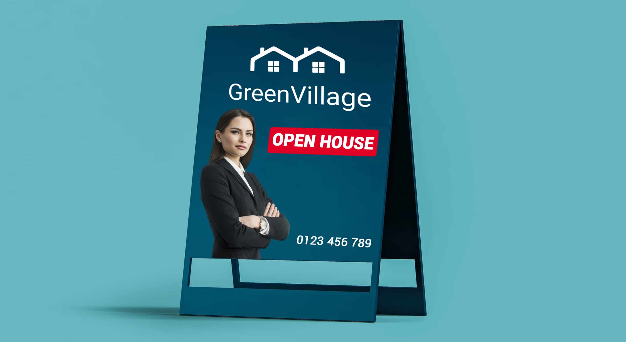 Custom Sandwich Boards Signs 7 Portable-&-Convenient-to-Store-Sandwich