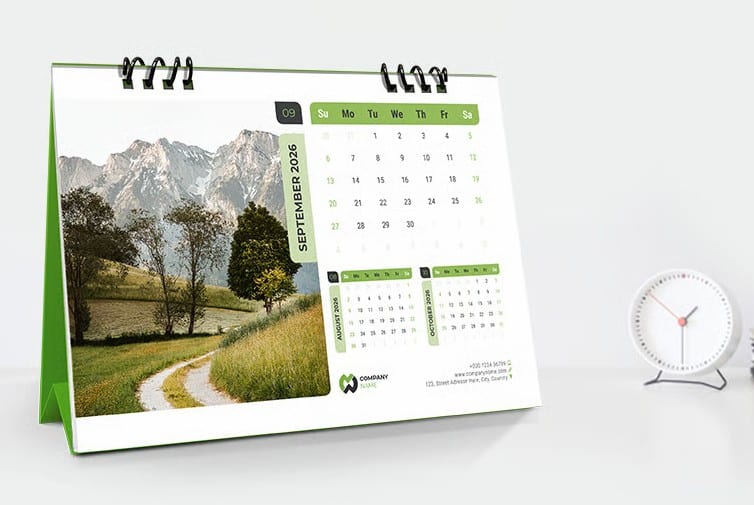 Custom Calendar Printing Edmonton 7 desk calender